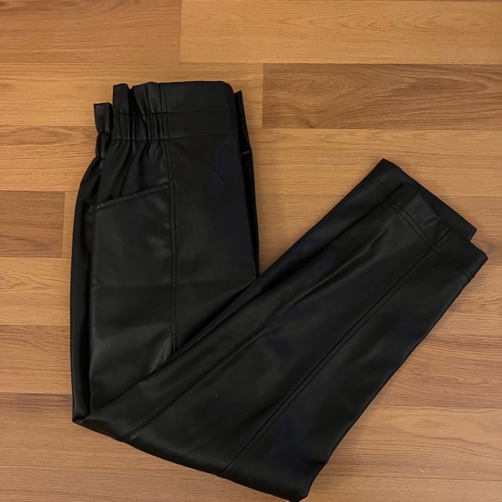 MADEWELL Faux Leather Trousers